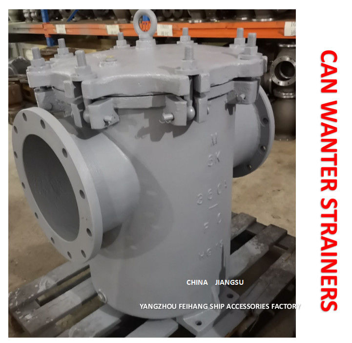Σήμα νερού θαλάσσια μπορώ Water Strainer 5k-350a S-Type Jis F7121 Body - Cast Iron Filter Cartridge - Stainless Steel