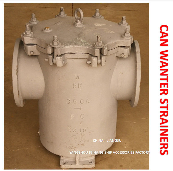 Σήμα νερού θαλάσσια μπορώ Water Strainer 5k-350a S-Type Jis F7121 Body - Cast Iron Filter Cartridge - Stainless Steel