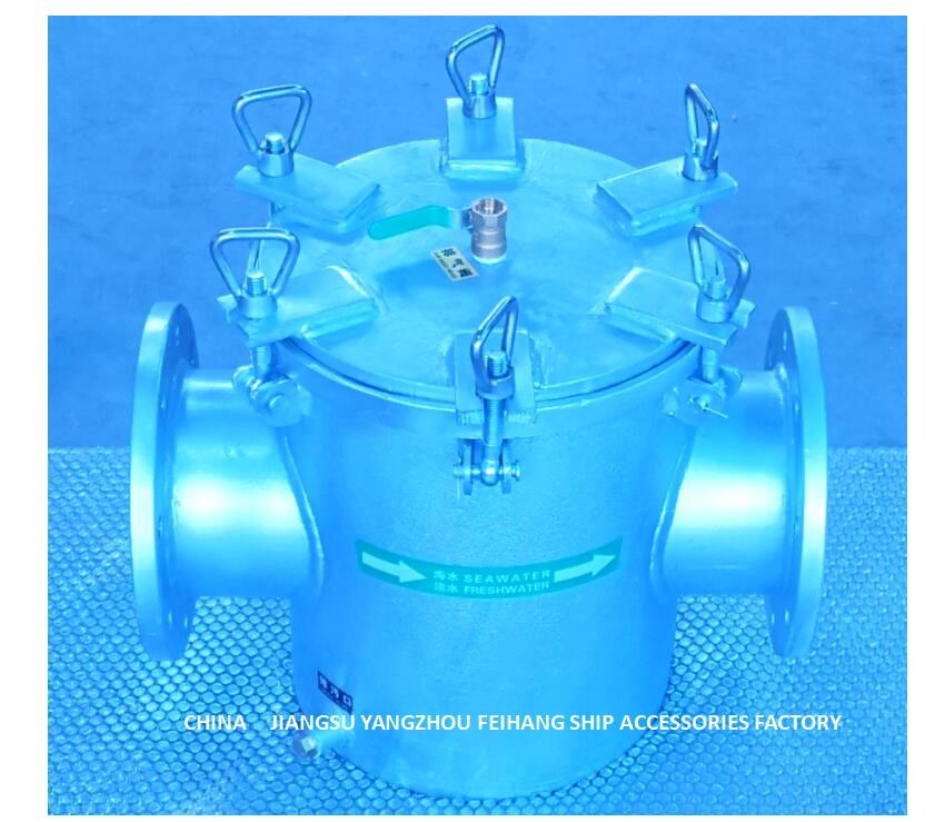 Χονδροειδές φίλτρο νερού AS150 CB/T497-2012 για το κεντρικό γλυκού νερού φίλτρο νερού της θάλασσας συστημάτων ψύξης Straight-Through