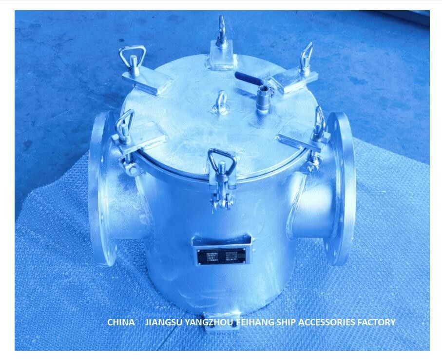 Το κύριο φίλτρο Cb/T497-2012 νερού της θάλασσας Dn250 αποτελείται κυρίως από τους συνδέοντας σωλήνες, κύριοι σωλήνες, καλάθια φίλτρων, φλάντζες,