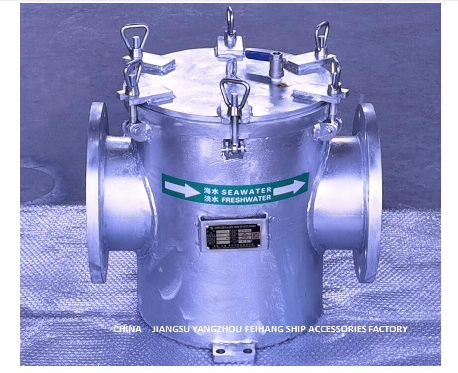 Το κύριο φίλτρο Cb/T497-2012 νερού της θάλασσας Dn250 αποτελείται κυρίως από τους συνδέοντας σωλήνες, κύριοι σωλήνες, καλάθια φίλτρων, φλάντζες,