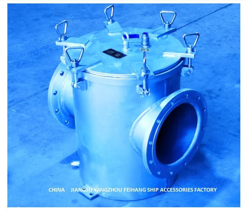 Φίλτρο BRS250 CBM1061-81 νερού της θάλασσας τύπων σωστής γωνίας το βοηθητικό χάλυβα άνθρακα κολπίσκων αντλιών νερού της θάλασσας που γαλβανίζεται για
