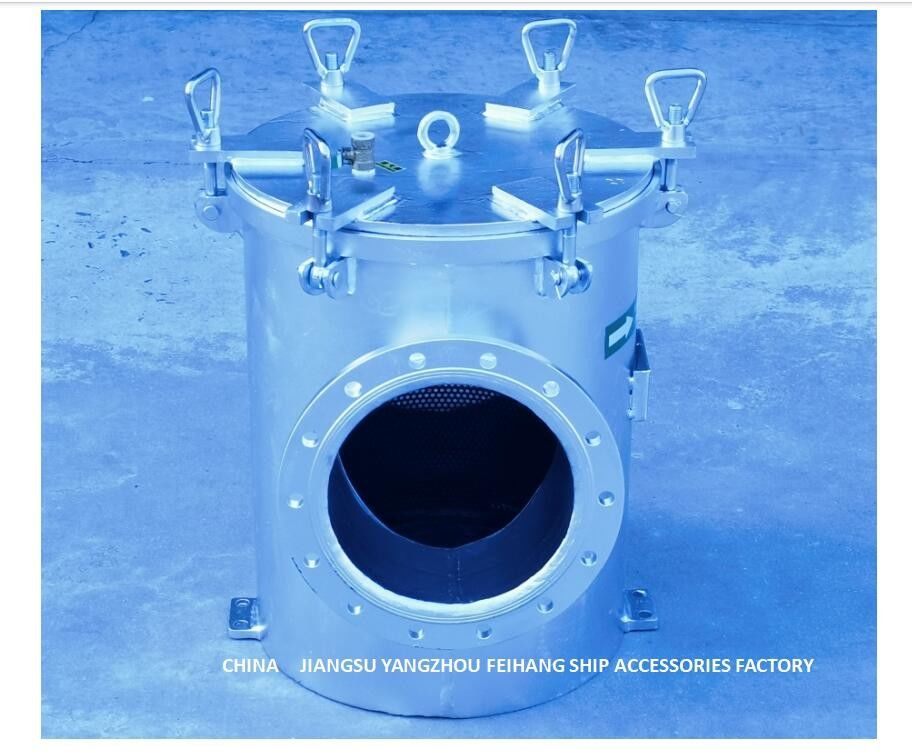 Φίλτρο BRS250 CBM1061-81 νερού της θάλασσας τύπων σωστής γωνίας το βοηθητικό χάλυβα άνθρακα κολπίσκων αντλιών νερού της θάλασσας που γαλβανίζεται για