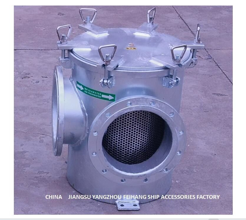 Φίλτρο BRS250 CBM1061-81 νερού της θάλασσας τύπων σωστής γωνίας το βοηθητικό χάλυβα άνθρακα κολπίσκων αντλιών νερού της θάλασσας που γαλβανίζεται για