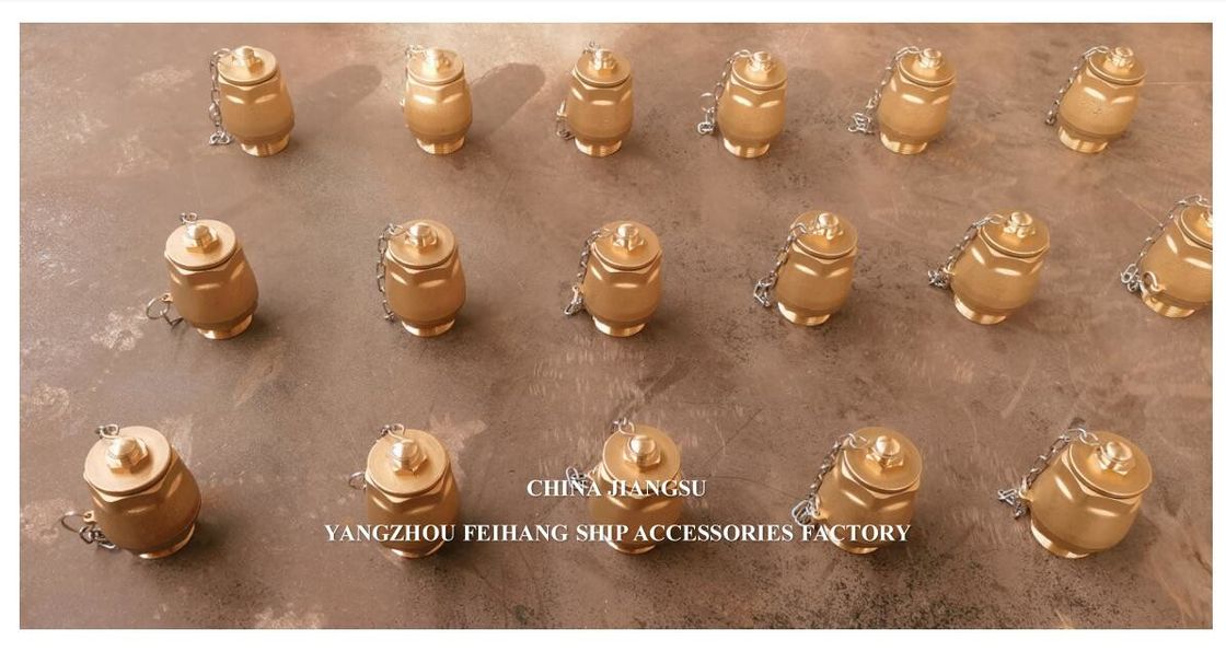 IMPA23339 FH-DN32 Βαλβίδα σφαίρας αποχέτευσης Κεφάλαιο BRASS Κεφάλαιο NPT Κάλυβας ανοξείδωτου χάλυβα Σφαίρα πλεύσης