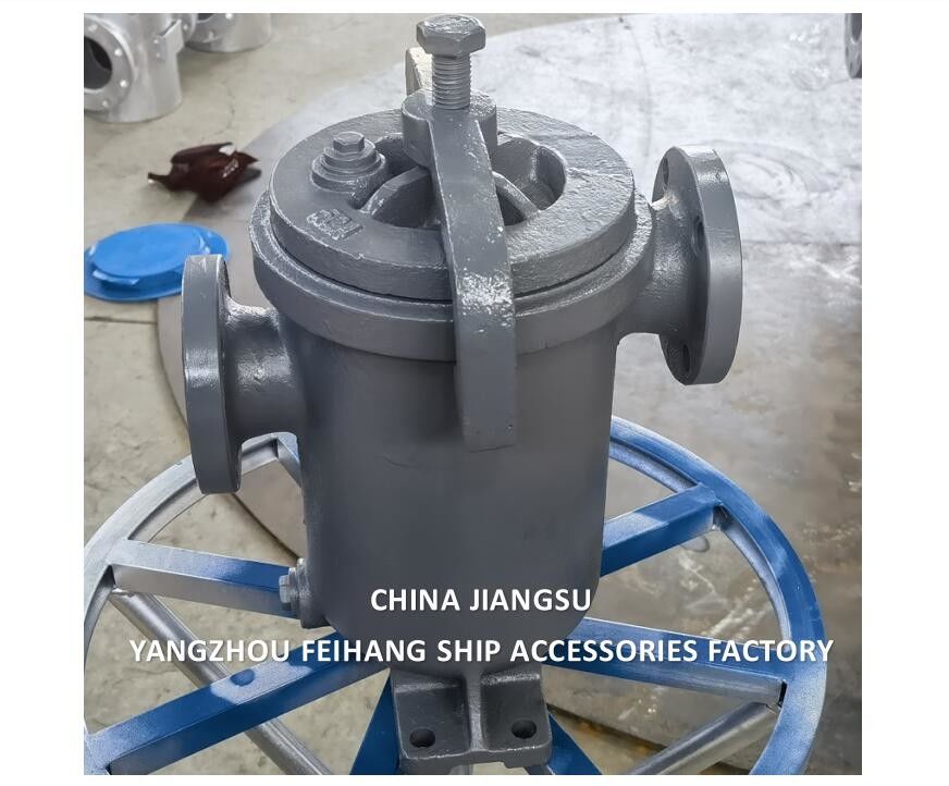 JIS F7209 5K-125A Ναυτιλιακό στεγνωτήρα πετρελαίου χυτοσιδήρου με φίλτρο από ανοξείδωτο χάλυβα