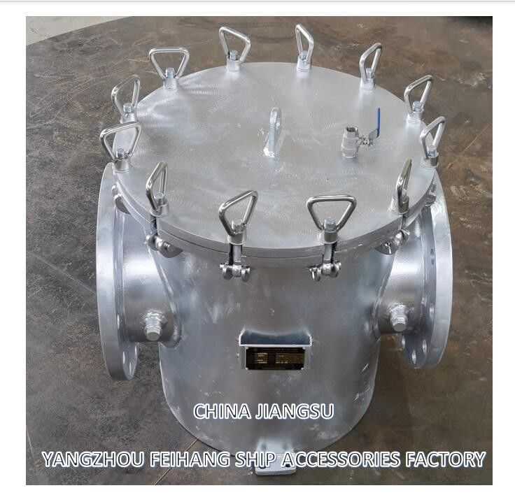 AS250 CB/T497-2012 Φίλτρα θαλάσσιου χοντρού νερού & Σφουγγαριστής θαλάσσιου νερού Mairine Σώμα από άνθρακα, φίλτρο από ανοξείδωτο χάλυβα