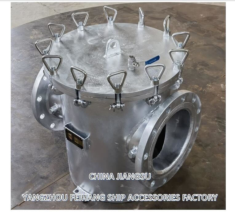 AS250 CB/T497-2012 Φίλτρα θαλάσσιου χοντρού νερού & Σφουγγαριστής θαλάσσιου νερού Mairine Σώμα από άνθρακα, φίλτρο από ανοξείδωτο χάλυβα