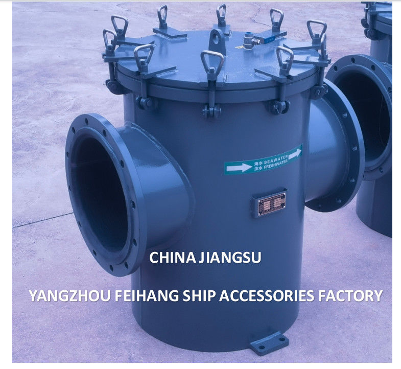 CB/T497-1994 Ballast Fire Protection System Sea water Filter -Coarse Water Filter AS300 Body - Hot dip galvanized Filter cartridge - Stainless steel