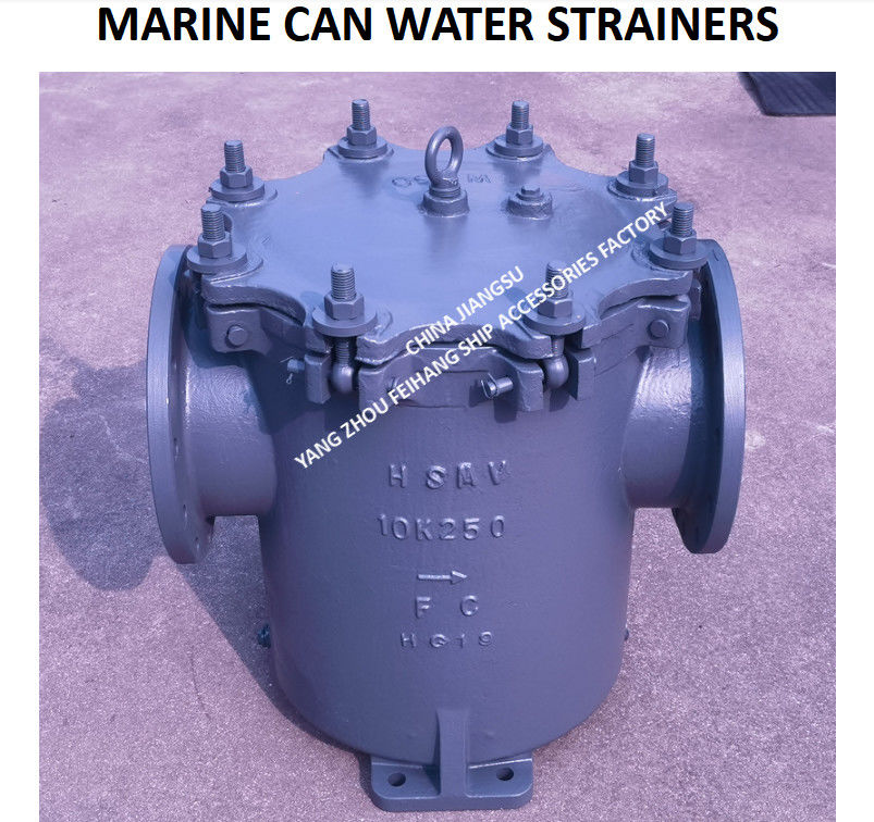 Θαλάσσιο φίλτρο νερού με κονσέρβα JIS 5k-5k-300a S-Type Cast Iron Body με φίλτρο από ανοξείδωτο χάλυβα