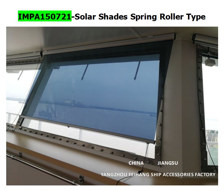Solar Shades Spring Roller Type & sunshading curtain for shipbuilding
