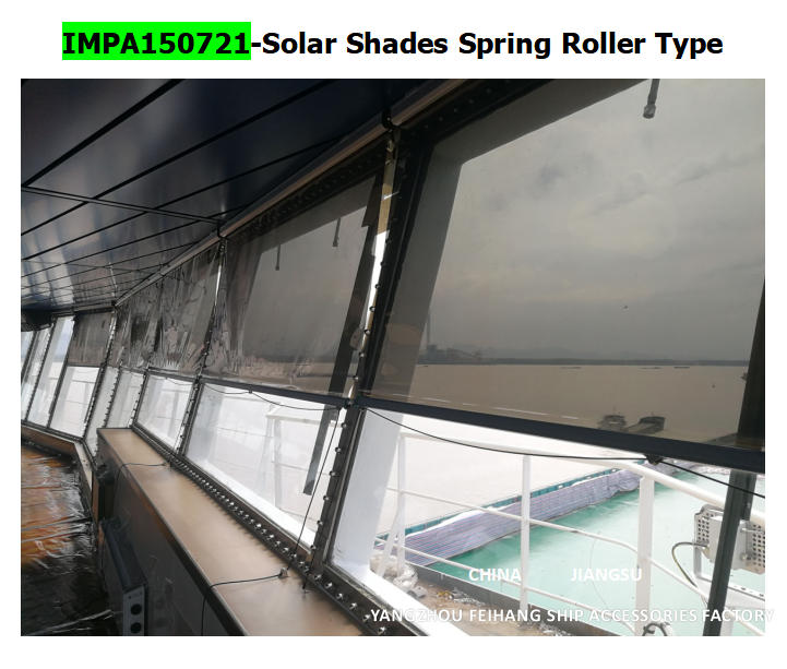 IMPA150721 Anti-glare sunscreens for  Navigation Bridge Windows Frame Material Alum-Alloy Films Color  GOLD,SILVER,GREY,BRONZE