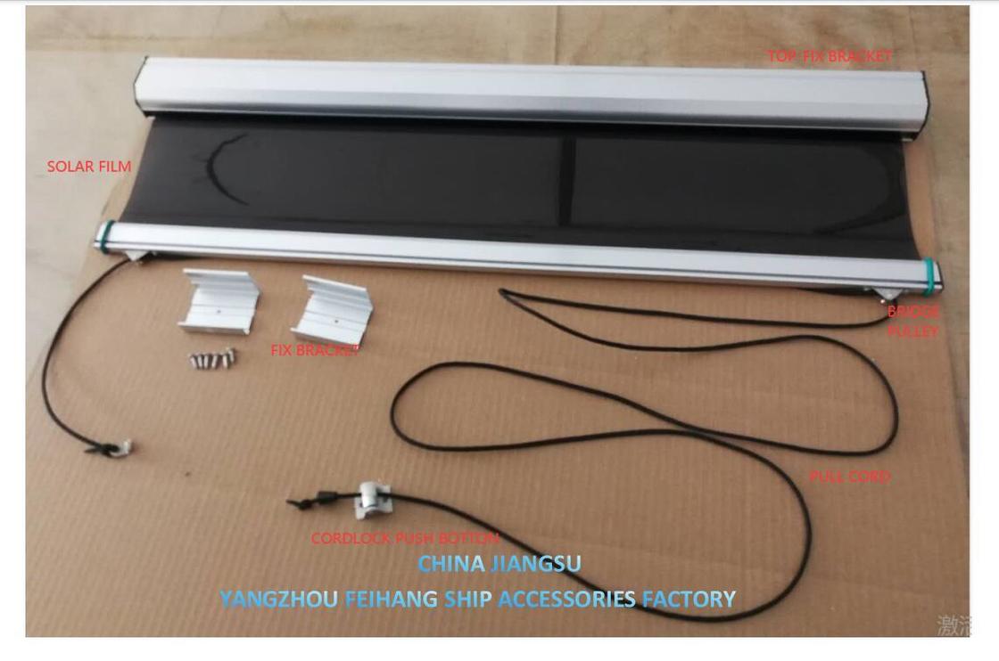 Υψηλής ποιότητας προμήθεια Marine Solar Shade roller blind & Marine Solar screen roller type blind with cassette box- Blin για το παράθυρο της γέφυρας του πλοίου