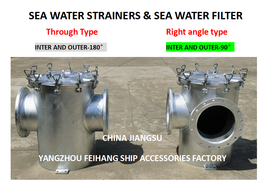 Simplex Strainers Steel Plate Sea Water Filter AS300 CB/T497 Body - Hot dip galvanized Filter cartridge - Stainless steel