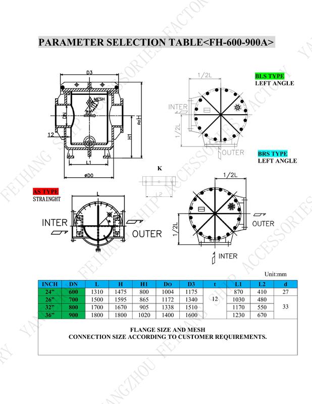 Design Standard Cb/T497-2012 Water Filters-Sea Water Filters-Sea Water Strainers