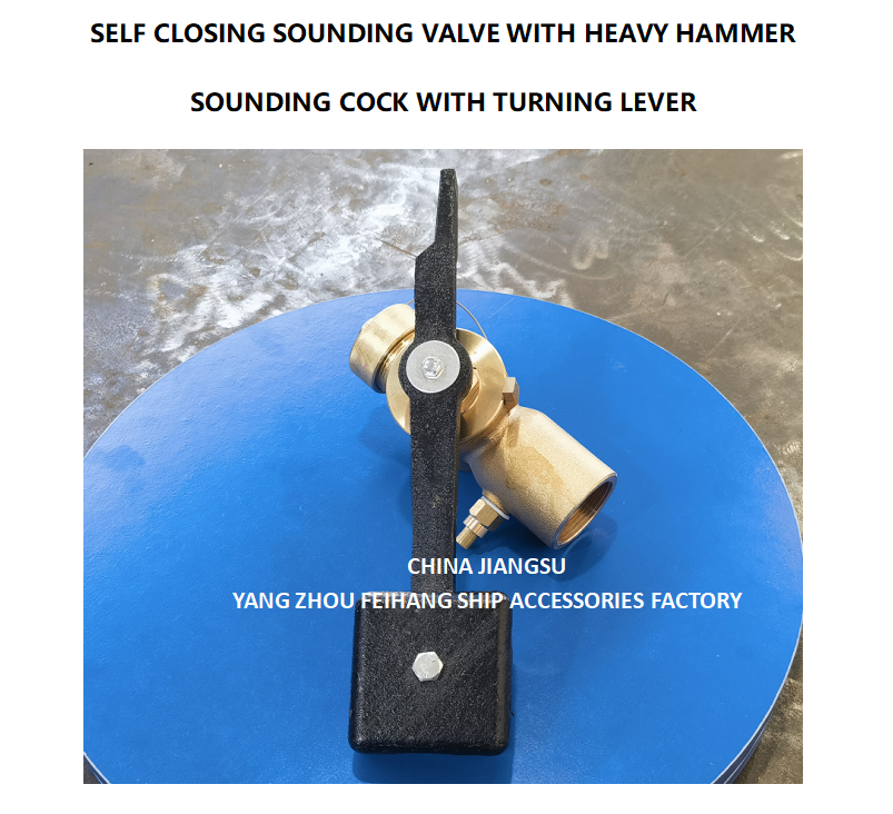FH-40A CB/T3778 Sounding cock bronze self closing 360 degrees with testvalve BSP  Self-Closing Sounding Pipe valve Pipe PN2.5 Material - Copper  with BSP internal thread end and 360° rotating rod