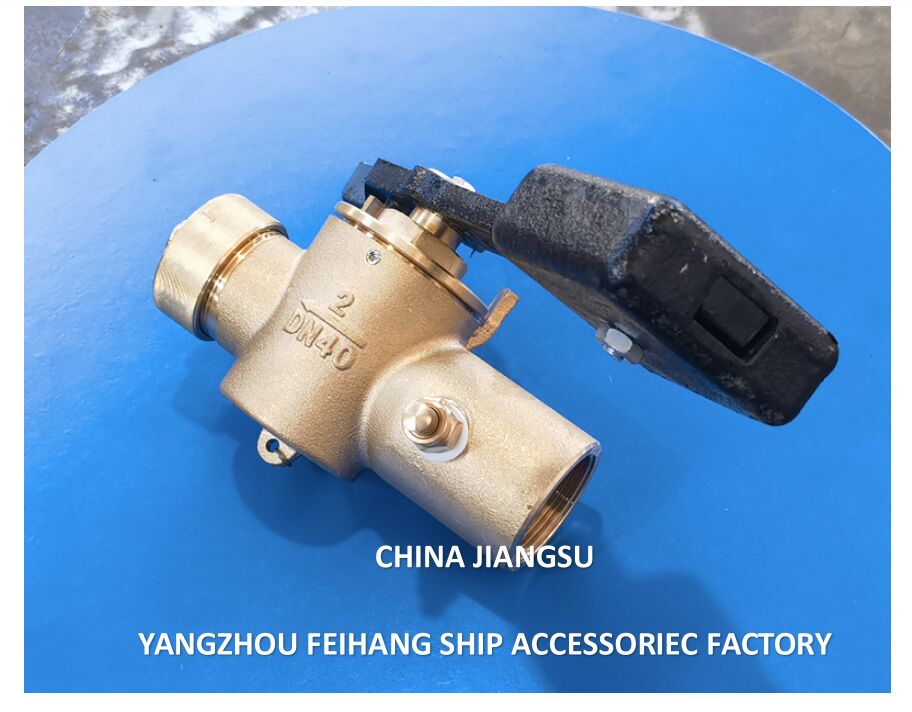 Κίνα Φαλβίδα αυτοκλείσματος FH-40A CB/T3778 Προμηθευτής - FeiHang Marine Υλικό PN2.5 - Χαλκός με εσωτερικό άκρο νήματος BSP και 360° περιστρεφόμενη ράβδο