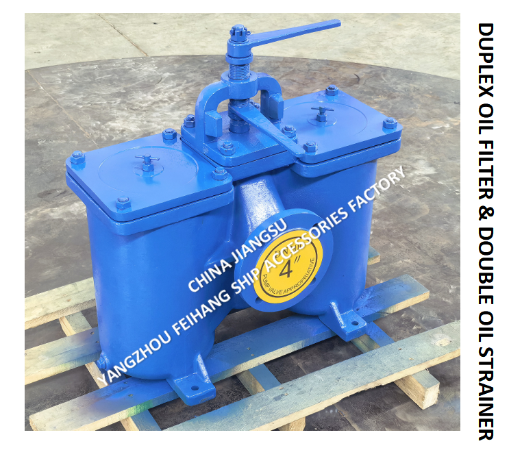 Marine Duplex Oil Strainers FH16100 CBT425& Double Oil Filter Model-FH-AS100 CBT425，PN1,OD-220mm，PCD-180mm,Bolt-8-18mm